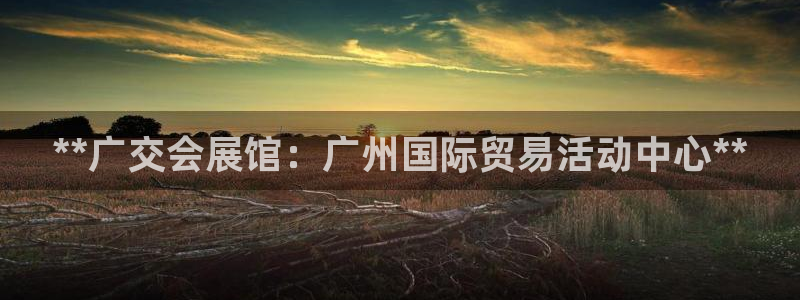 果博注册充值怎么退款：**广交会展馆：广州国际贸易活动中心**